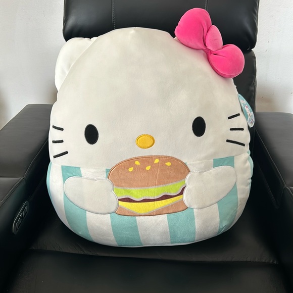 Hello Kitty NWT summertime 20/23” large original Squishmallow plush-burger!! - Picture 1 of 10